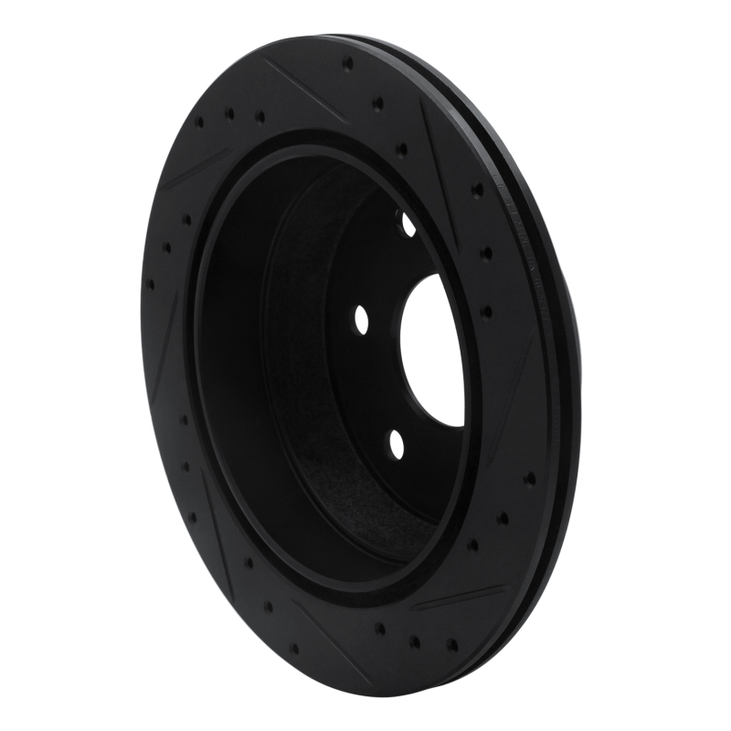 Chevrolet Avalanche 1500 Brake Rotor (1) - Rear Left - R1 Concepts - Drilled & Slotted - Black - `99-`07